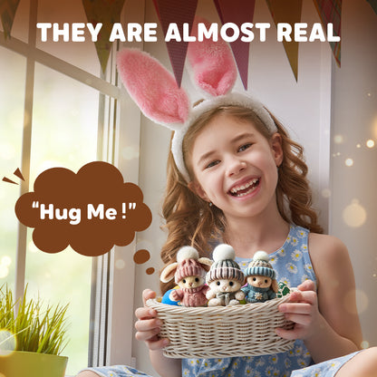 🎉Special Sale🐇Handmade Mini Bunny Hug Cute Easter Gift🎁