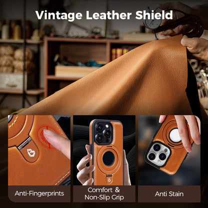 Full Faux Leather Shockproof Magnetic Case for iPhone