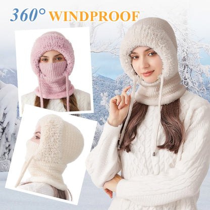 🔥Women's Outdoors Windproof Scarf Hat