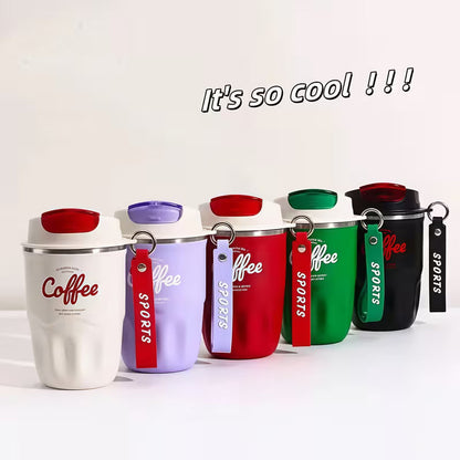 ☕ 316 Stainless Steel Coffee Vacuum Flask with Smart Temperature Display 🌡️