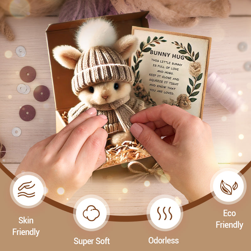 🎉Special Sale🐇Handmade Mini Bunny Hug Cute Easter Gift🎁