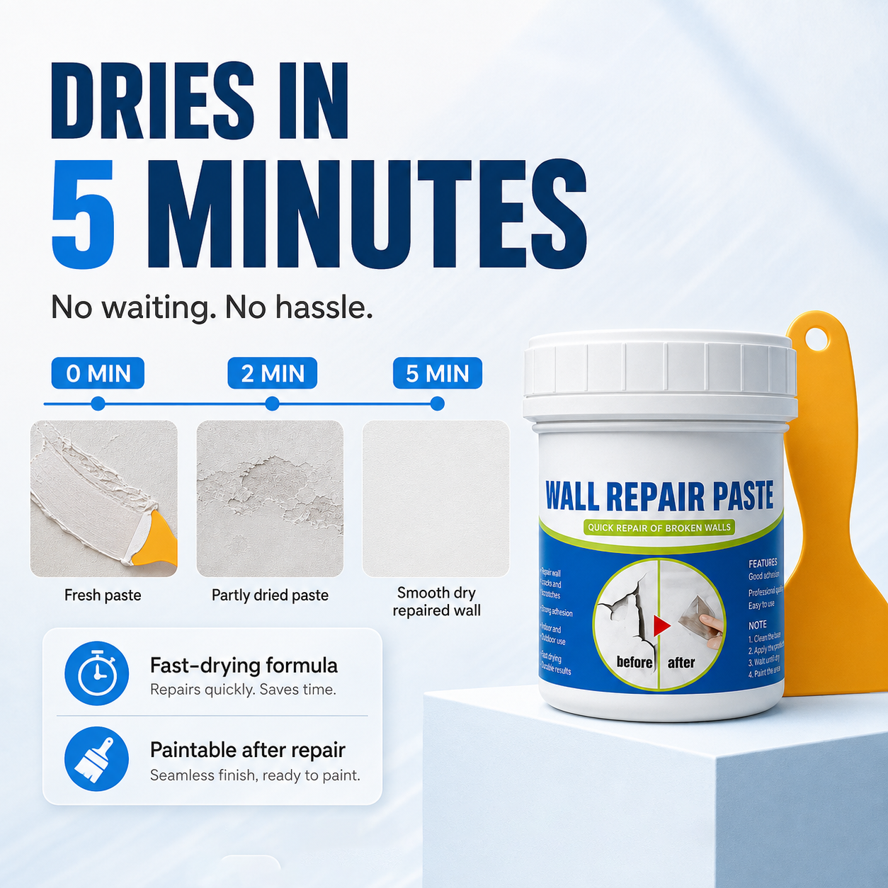 High-Efficiency Repair Agent For Wall Cracks
