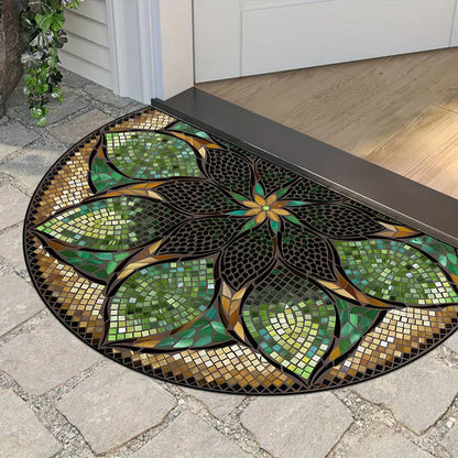 💖Boho Style Semicircular Door Mat - Non Slip Soft Floor Carpet