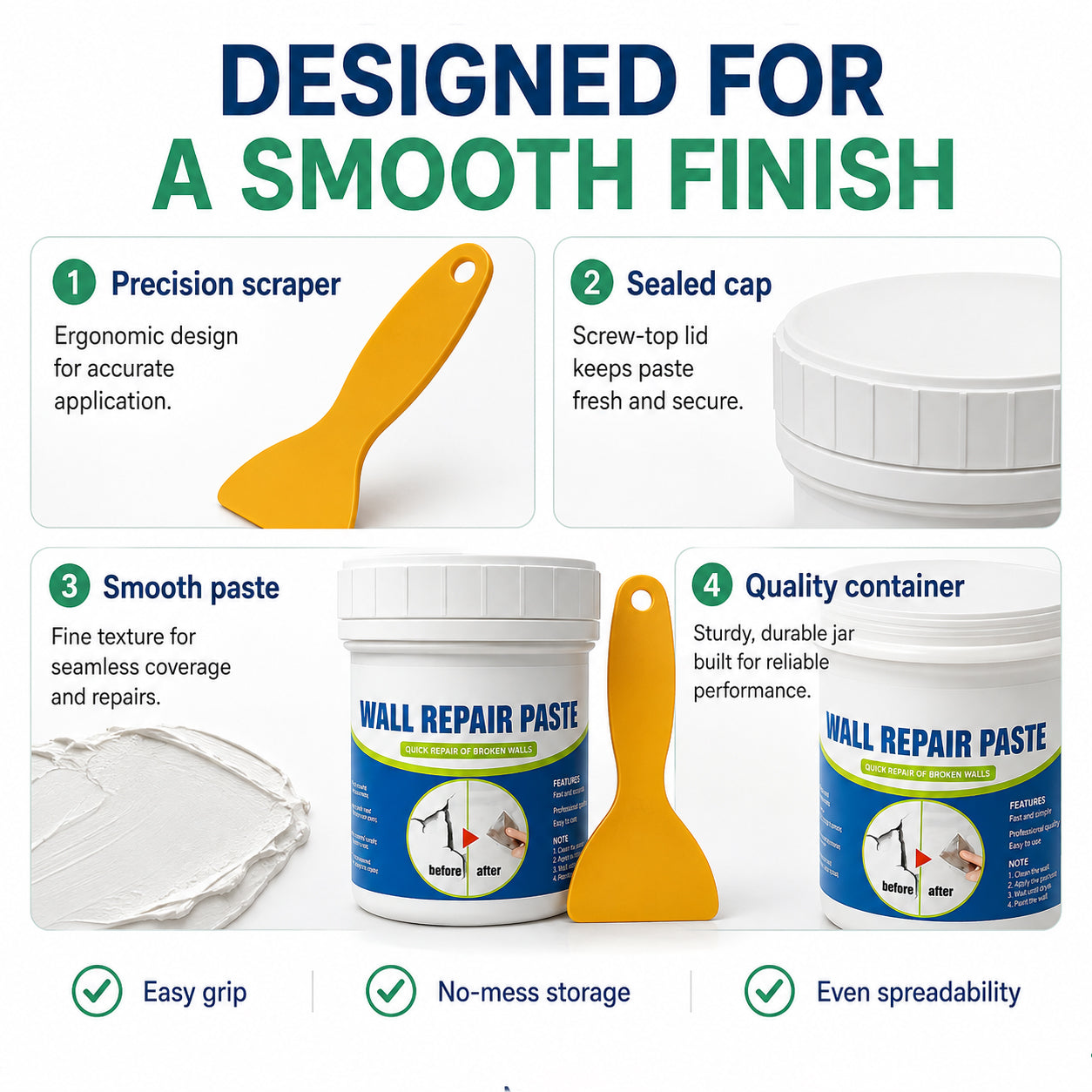 High-Efficiency Repair Agent For Wall Cracks