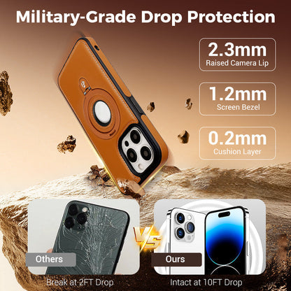 Full Faux Leather Shockproof Magnetic Case for iPhone
