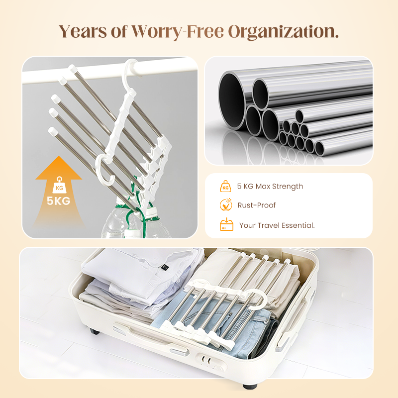 🔥Buy More Save More🔥Household Multifunctional Telescopic Folding Multi-layer Pants Storage Rack