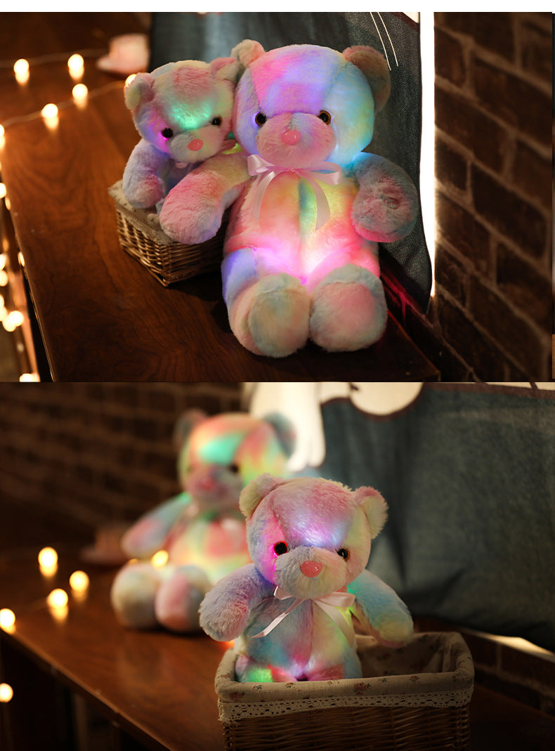 🧸Teddy Bear, Colourful LED Light, Soft Toys🌈
