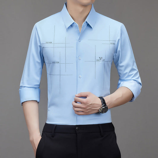 🎉(Limited Time Offer 49% OFF)🎉 Men's Long Sleeve Wrinkle Resistant Shirt