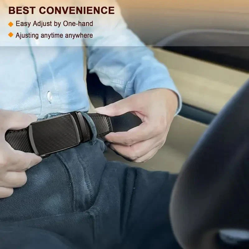 🎁 Leather Ratchet Belt With Adjustable Buckle💼