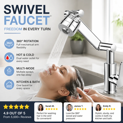 360° Rotating Mechanical Arm Faucet
