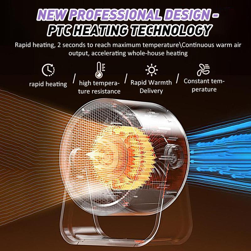 ♨️❄️Portable Instant-Heat Heater – Outdoor & Desktop Mini Radiator