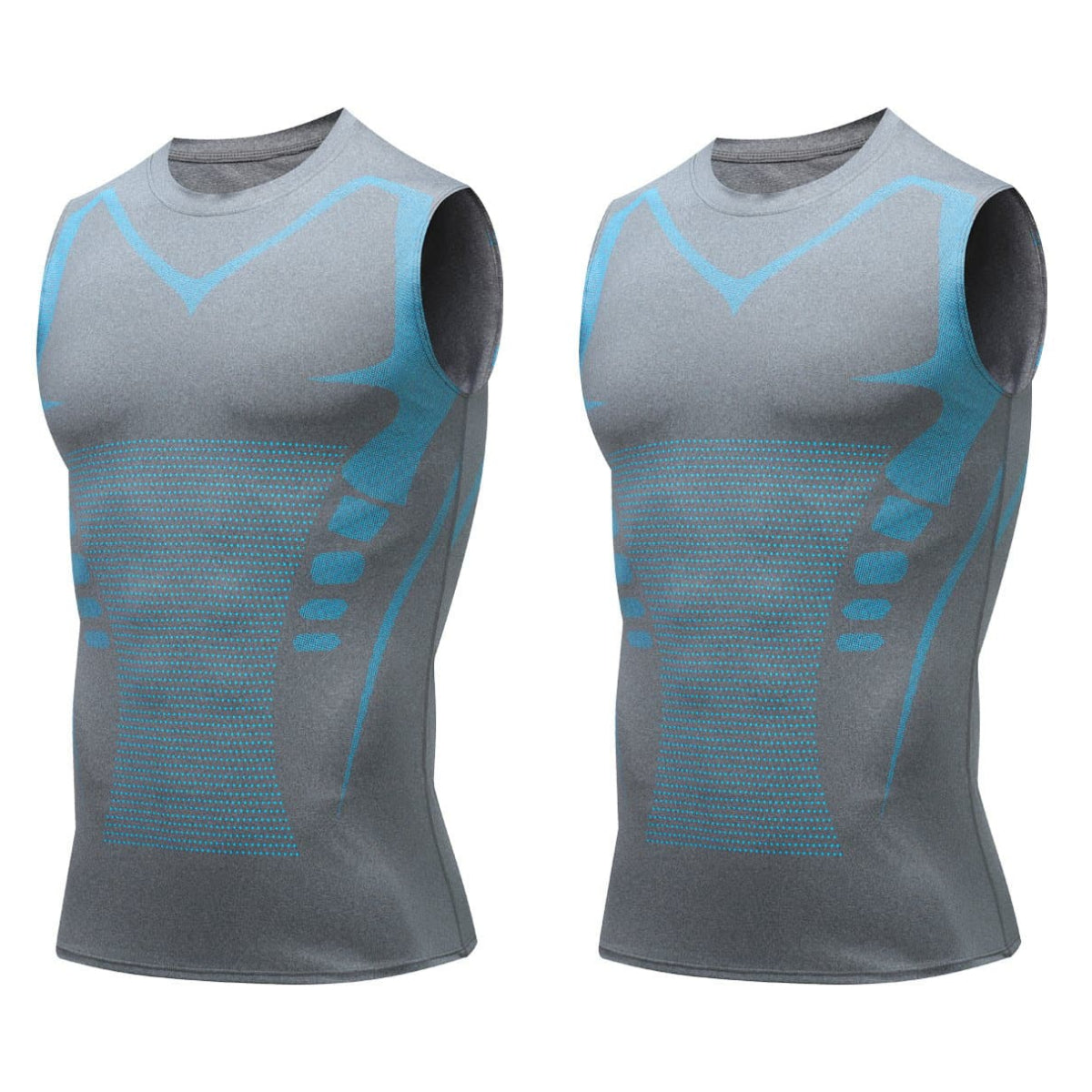 Ionic Shaping Vest – Cooling compression, smooths belly & love handles. Invisible under shirts. Feel confident again! 💪✨