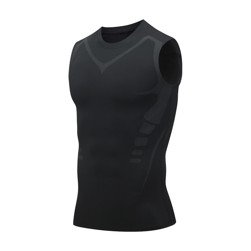Ionic Shaping Vest – Cooling compression, smooths belly & love handles. Invisible under shirts. Feel confident again! 💪✨