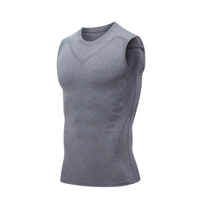 Ionic Shaping Vest – Cooling compression, smooths belly & love handles. Invisible under shirts. Feel confident again! 💪✨