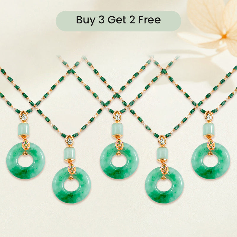 🔥2026 HOT SALE🔥 Hetian Jade Peace and Blessing Necklace