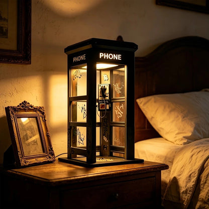 📞✨Vintage Phone Booth Ambient Lamp