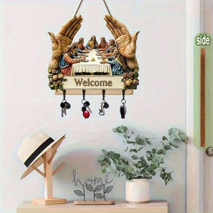 🎅🏻Christmas Sale🎁Jesus & Disciples Wall Art Key Holder