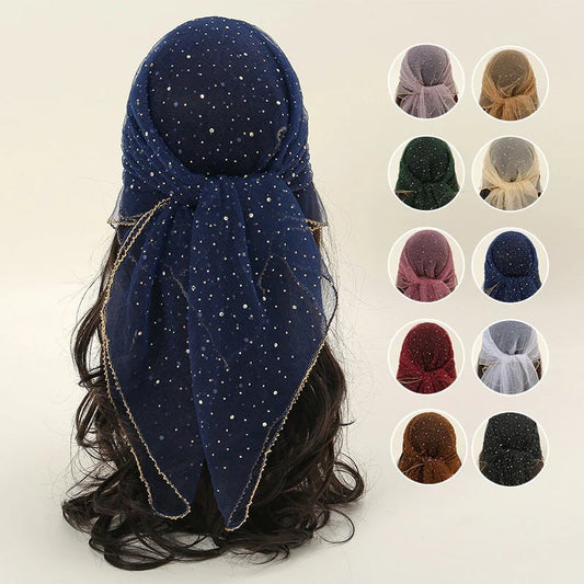 🔥 Women's Glitter Decor Head Scarf✨