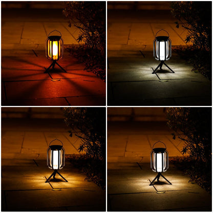 🌞Summer Sale 🔥Solar Lantern Outdoor Light with 4 Modes