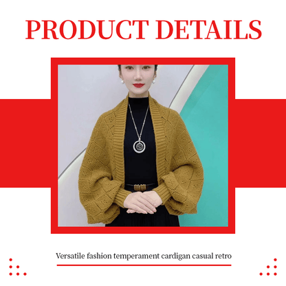 🔥Hollow Out Knitted Shawl Coat