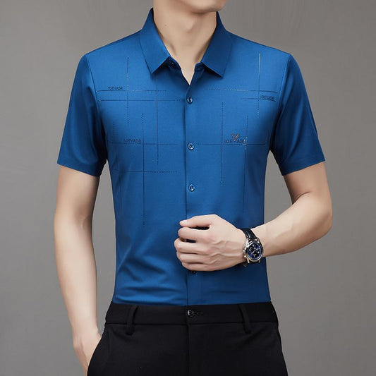 GentClassic - Men's Breathable Ice-Silk Stretch Shirt