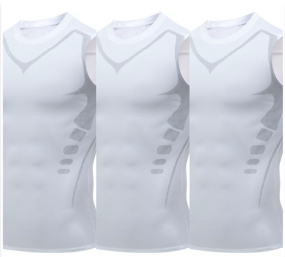 Ionic Shaping Vest – Cooling compression, smooths belly & love handles. Invisible under shirts. Feel confident again! 💪✨