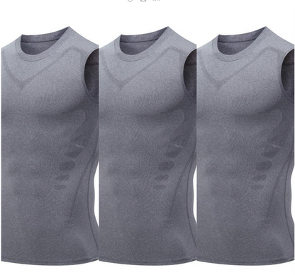Ionic Shaping Vest – Cooling compression, smooths belly & love handles. Invisible under shirts. Feel confident again! 💪✨