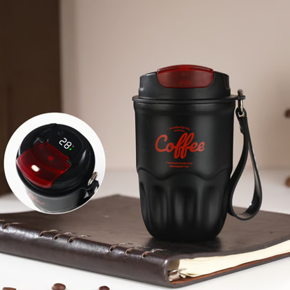 ☕ 316 Stainless Steel Coffee Vacuum Flask with Smart Temperature Display 🌡️