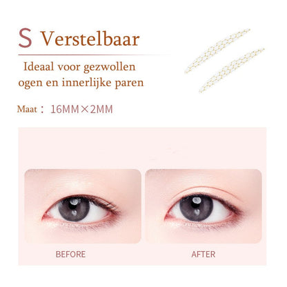 🔥 Glue-free Invisible Double Eyelid Stickers (400 Strips/box)