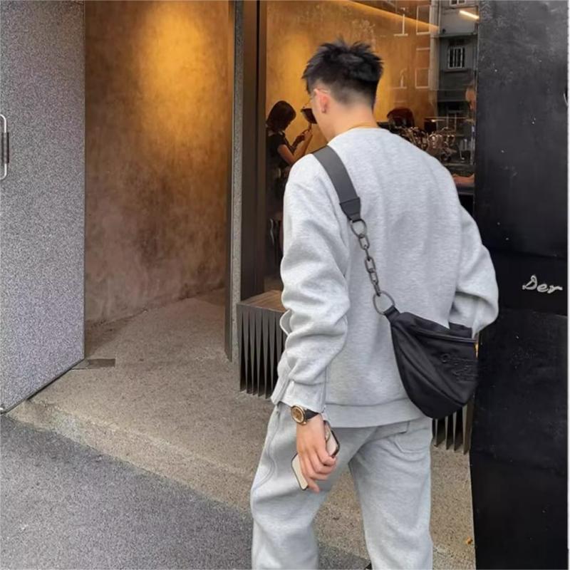 🔥Spring new half price 🔥 Free shipping for a limited time 🌺🎉 Fashion Casual Round Neck Men's Sweatshirt Set