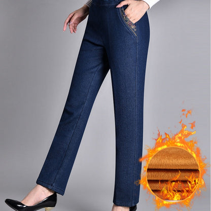 🌷LIMITED TIME OFFER 41%OFF👖Women's Side-Pocket Full Elastic Waist Jeans