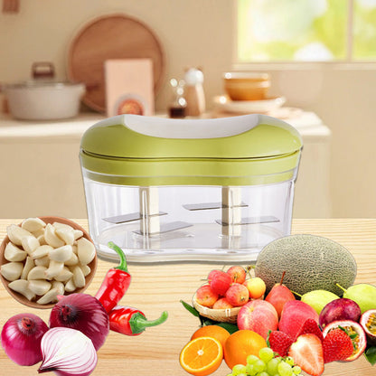 Hand-Powered Food Chopper and Condiment Maker