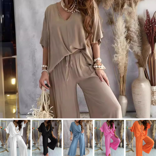 🔥Summer Hot Sale🔥Women’s Casual Loose Solid Color Suit