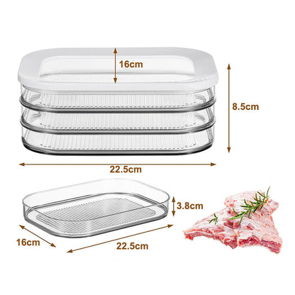 Food Storage Containers with Lid Clear Fridge Crisper