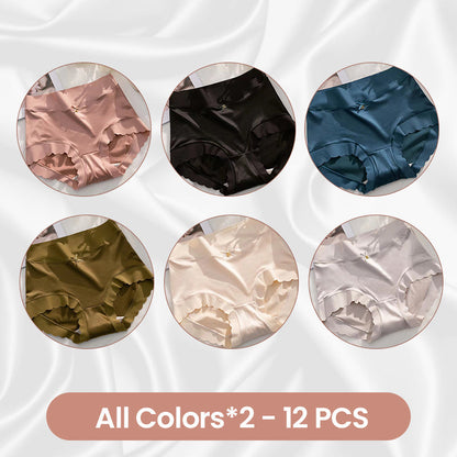 🔥Hot Sale - Buy 2 Get 1 Free🔥Premium Satin Antibacterial Moisture-absorbing Panties