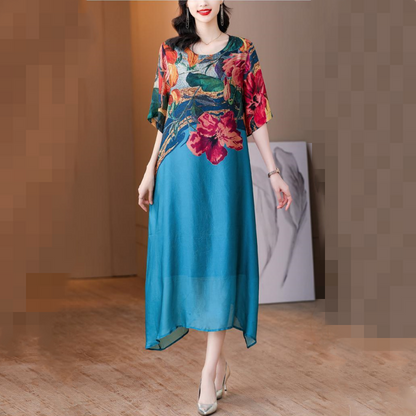 💃Women's Elegant Flowy Floral Print Plus Size Dress