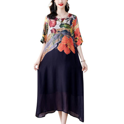 💃Women's Elegant Flowy Floral Print Plus Size Dress