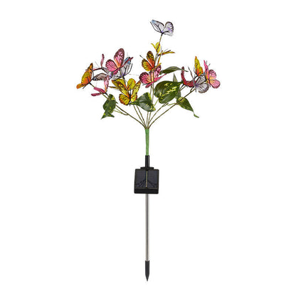 Solar Outdoor Waterproof Butterfly Ground Plug Light