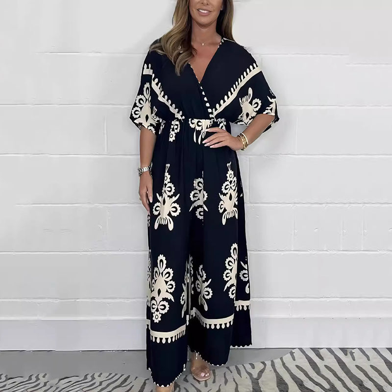 🌷Limited Time Offer 41% OFF💃Women’s V-Neck Wide Leg Jumpsuit