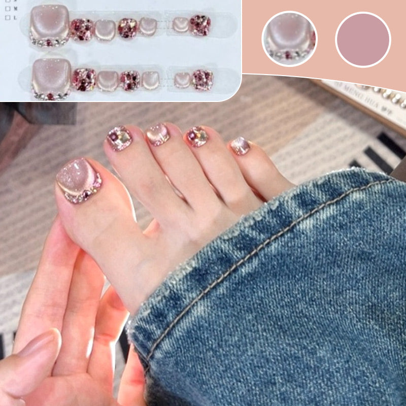 ✨Buy One Get One Free🌈 Square Press on Diamond Toenails