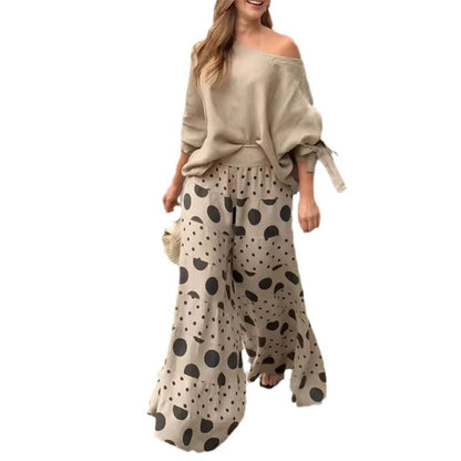 🌷Limited Time Offer 41%OFF🌸Women's Casual Loose Geometric Print 2-Piece Suit🍀