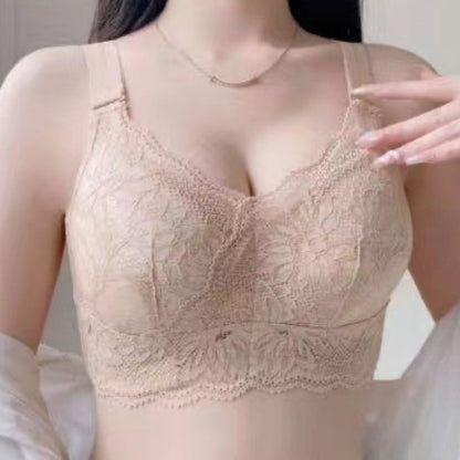 🔥Limited time offer buy 1 get 1 free🎁Breathable Wire-Free Full Coverage Lace Bra