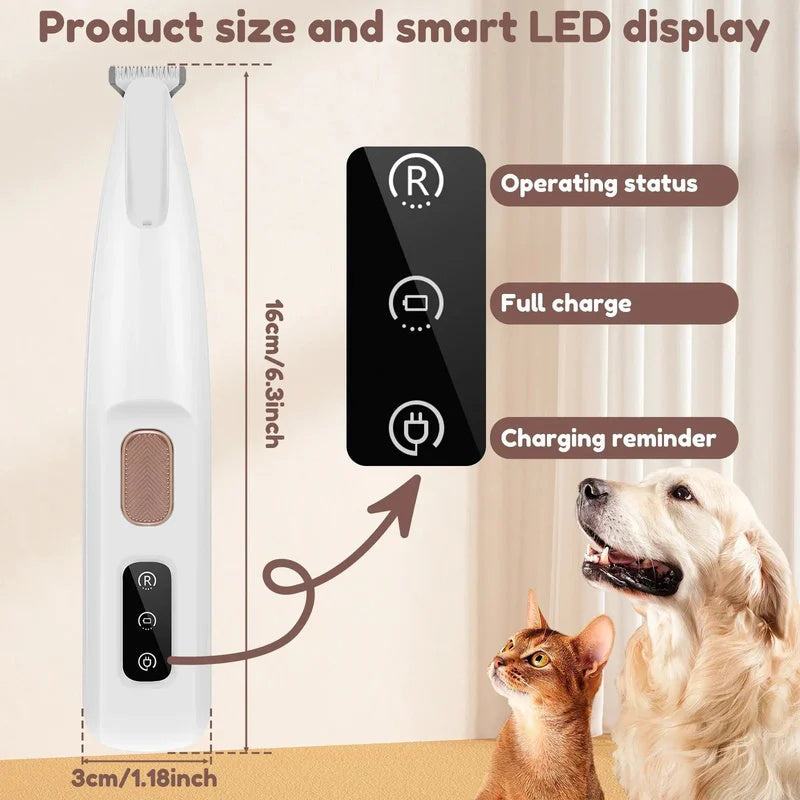 😻Waterproof Rechargeable Pet Shaver with LED Light🐕