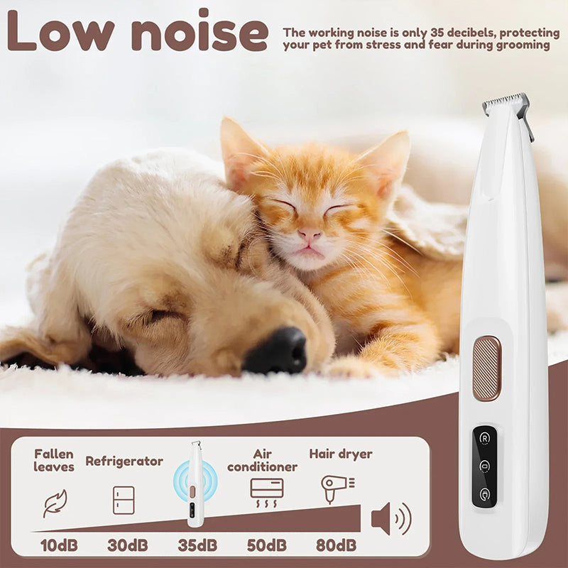 😻Waterproof Rechargeable Pet Shaver with LED Light🐕