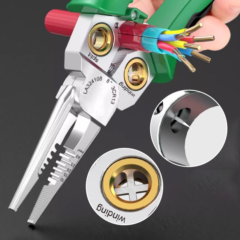 ✈️Free Shipping🔥8-in-1 Multi-Functional Wire Stripper Scissors With Electrical Test