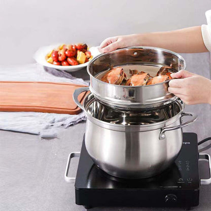 💥Family Essentials💥Multipurpose Large Capacity Stainless Steel Steamer Pot