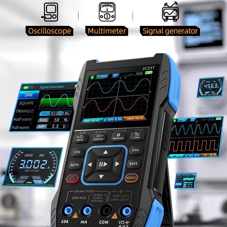 Digital Oscilloscope Multimeter DDS Generator 3 in 1