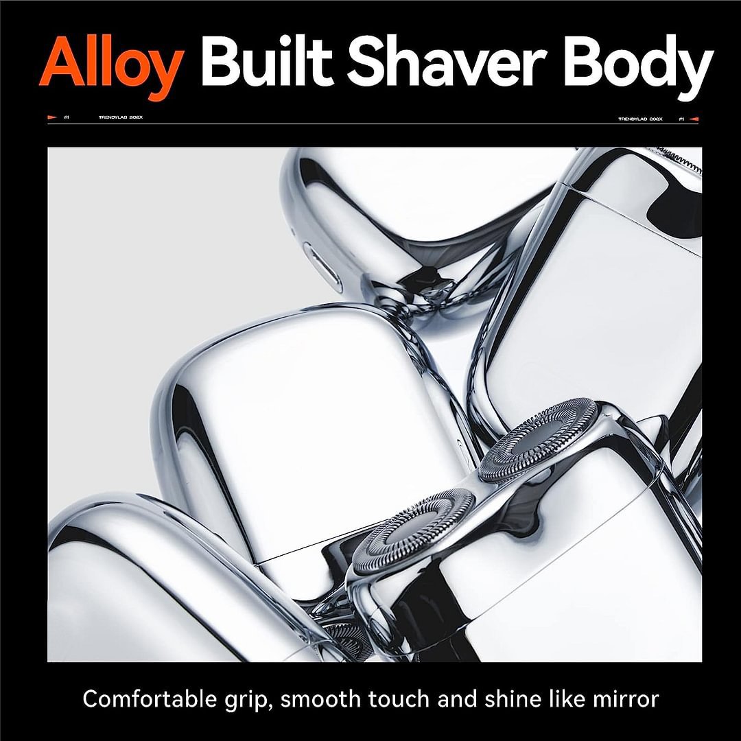 💕💕Mini USB Rechargeable Electric Shaver, Waterproof and Compact for Men, Ideal for Home, Car and Travel