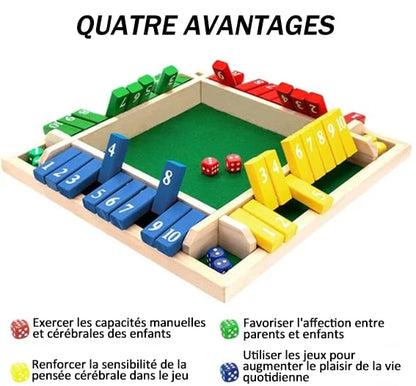 🔥FUN FAMILY GAMES - Shut The Box Board Game