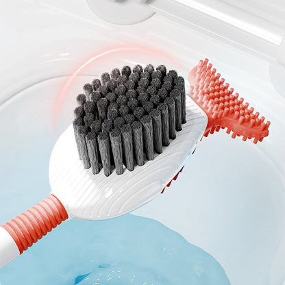 Wall-Mounted Suction Cup Toilet Cleaning Brush Set